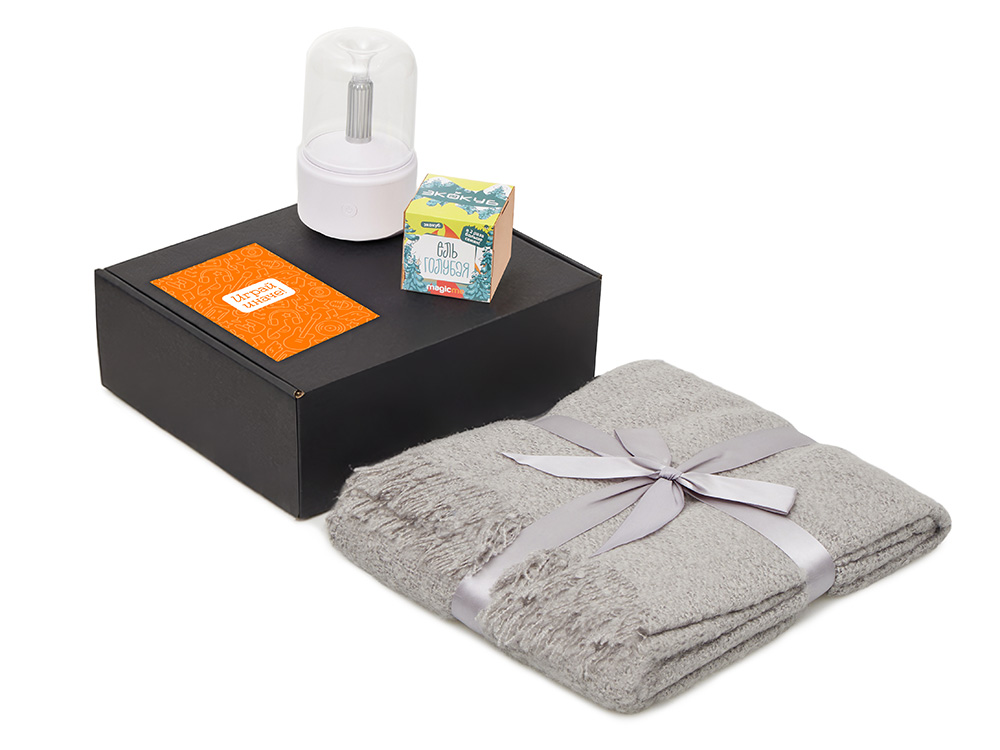 Подарочный набор Re:y. Grow с пледом, увлажнителем и набором для выращивания-1