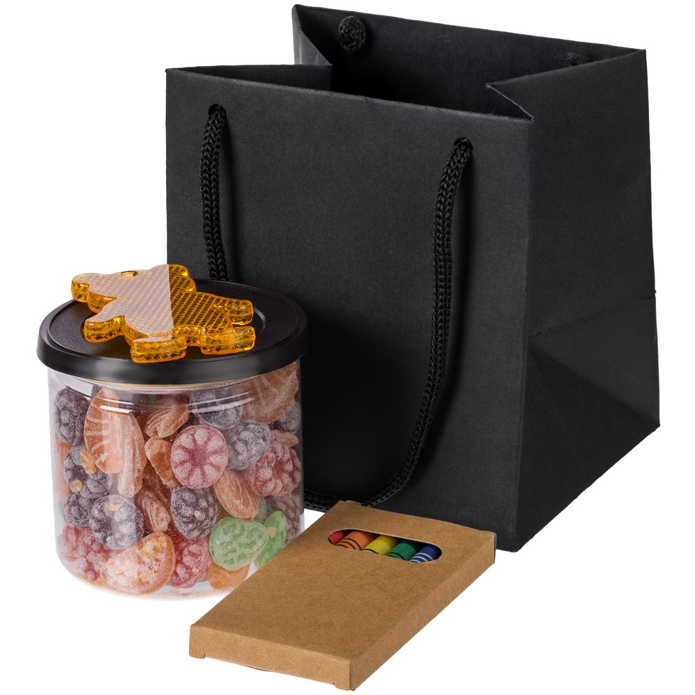 Пакет бумажный под кружку Cupfull, черный-3