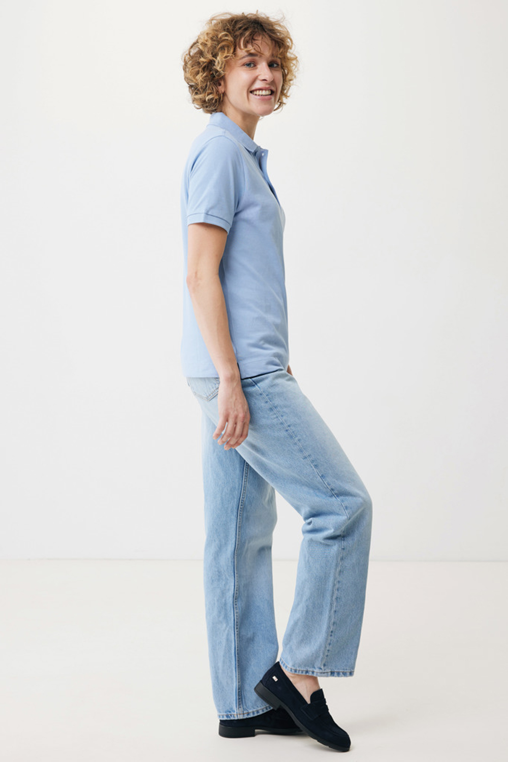 Рубашка поло Iqoniq Yosemite из переработанного хлопка-пике, унисекс, 220 г/м²-12