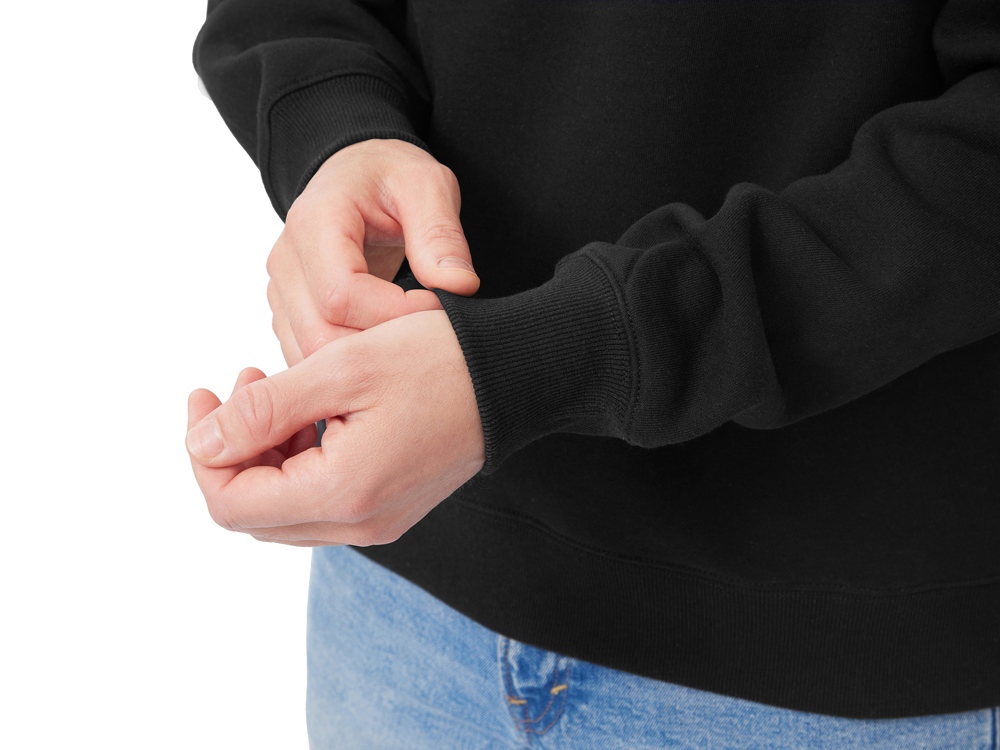 Свитшот оверсайз Paris, унисекс, черный-6