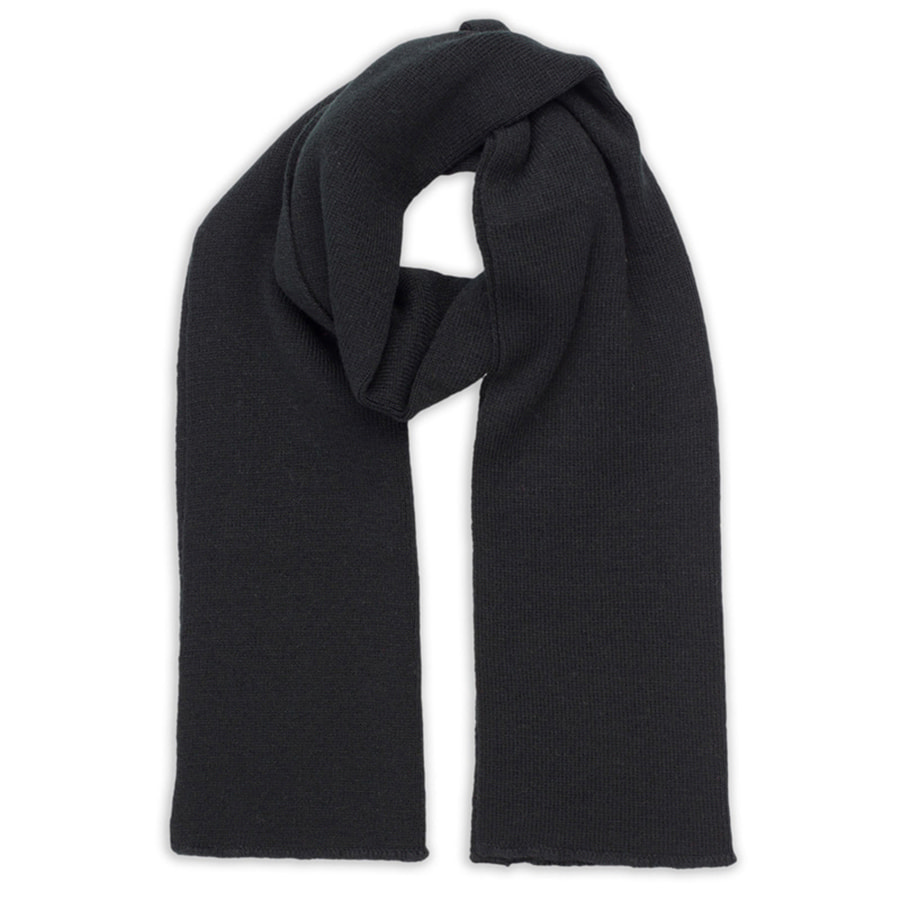 Шарф вязаный  WIND SCARF, черный-0
