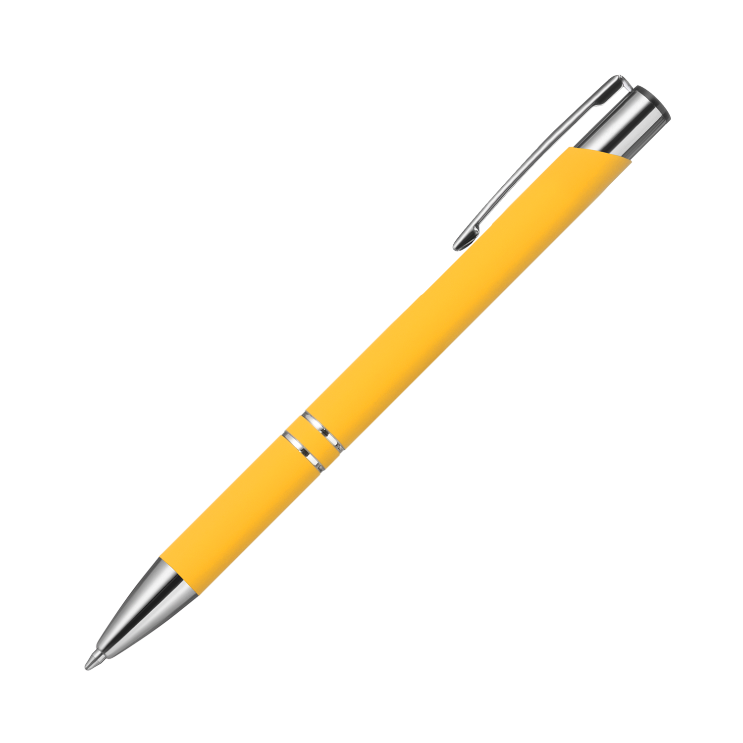 Шариковая ручка Альфа (Alpha), желтая-0