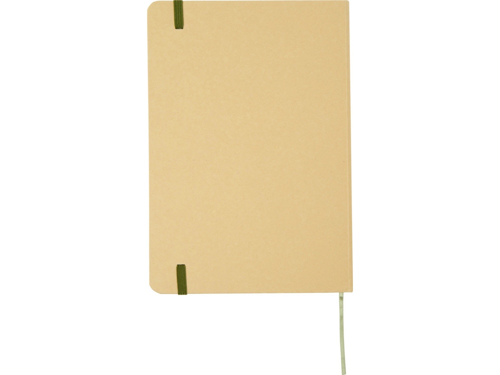 Nelida блокнот формата А5 в твердой обложке из переработанного картона - Зеленый лесной-2