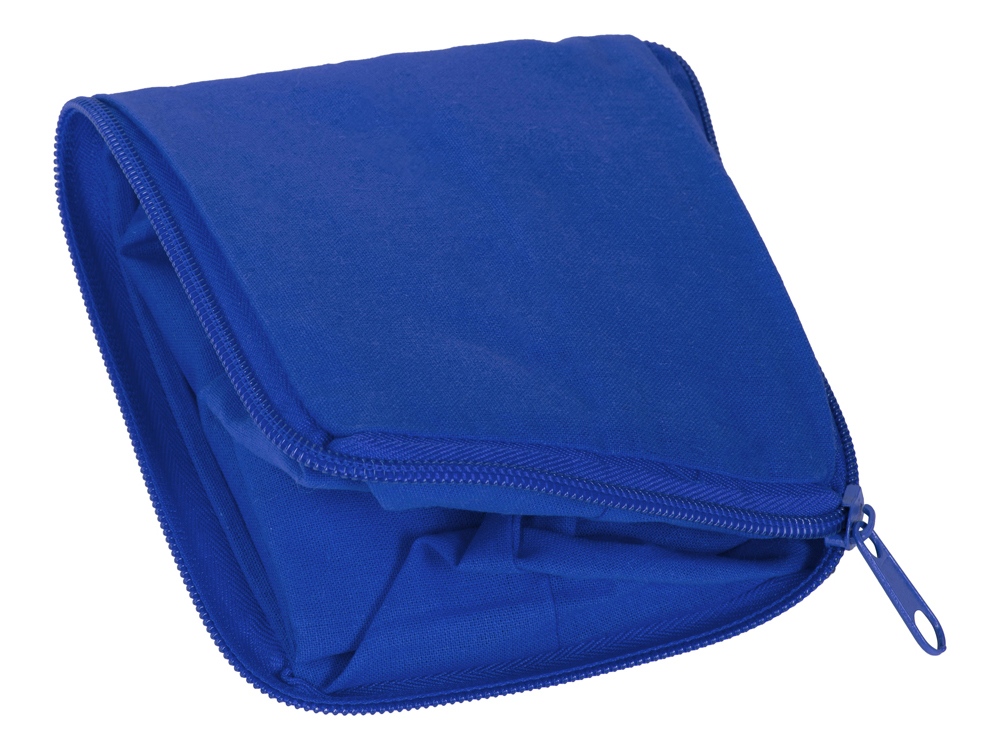 Складывающаяся сумка Skit из хлопка на молнии, синий-5