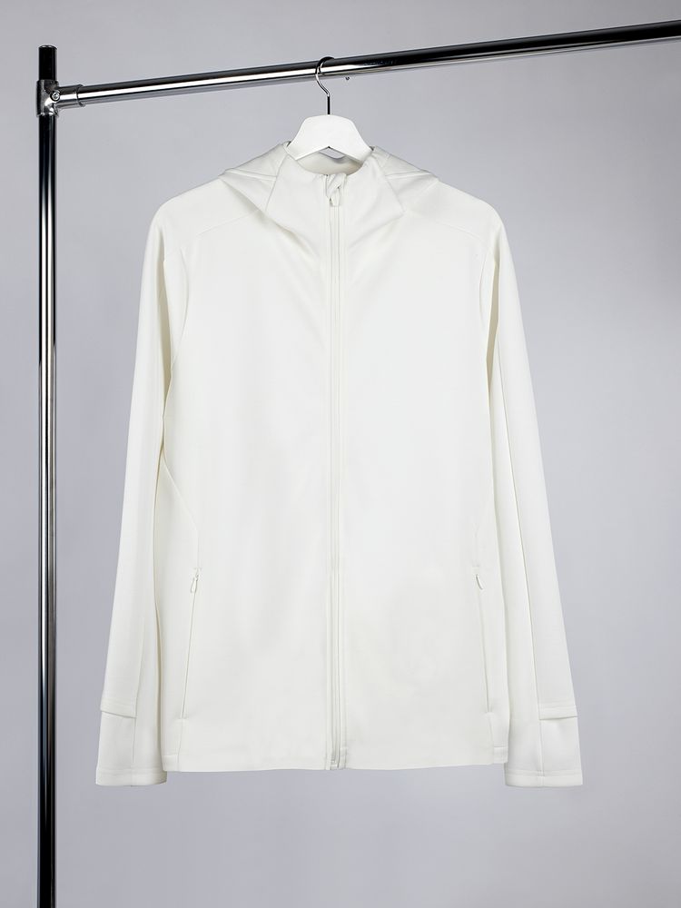 Куртка с капюшоном унисекс Begi, молочно-белая-0