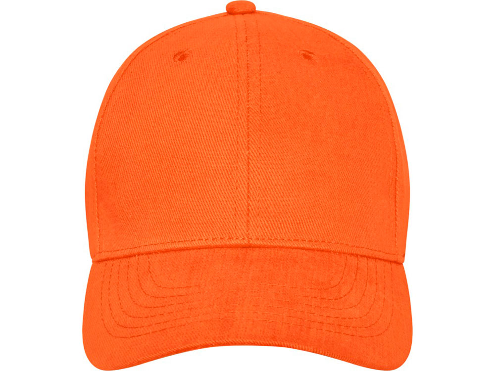 Бейсболка Davis, 6 панелей, оранжевый-1