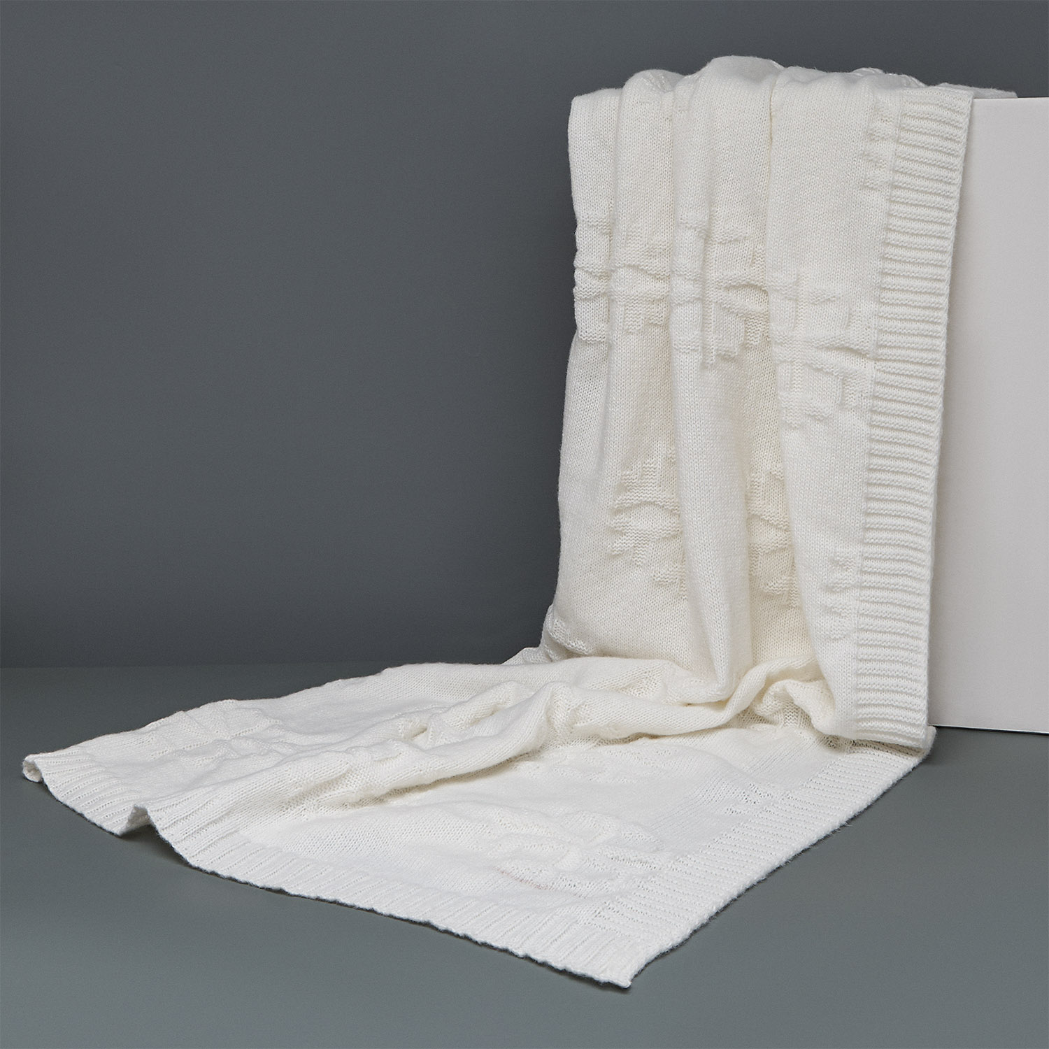 Плед под заказ с индивидуальным принтом. Полиэстер-софт, Петельный рисунок. 1 цвет. Размер 110х170-2