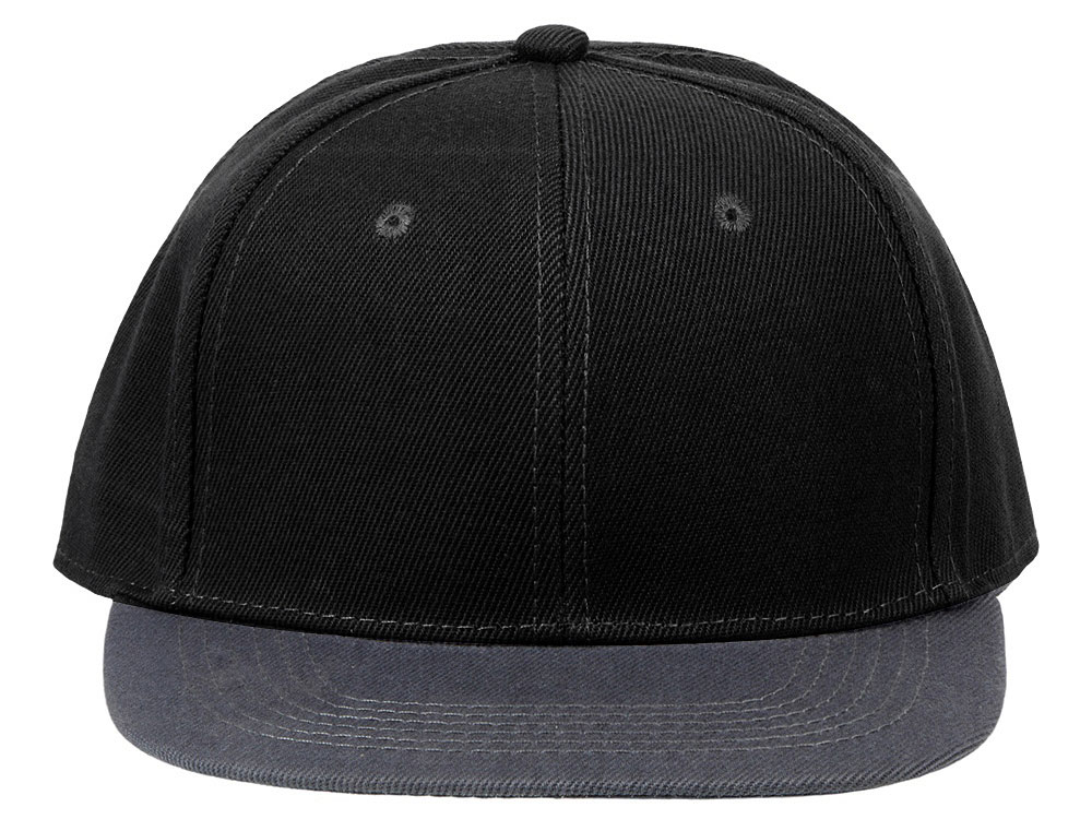 Бейсболка с прямым козырьком Los Angeles 2.0, черный/серый меланж-5