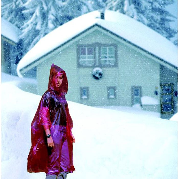 Дождевик, красный-1