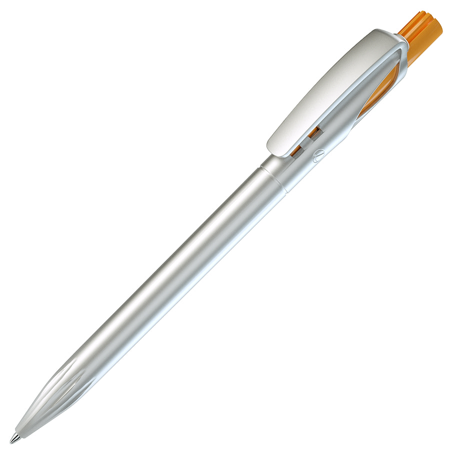 TWIN SILVER, ручка шариковая, желтый, серебристый-0
