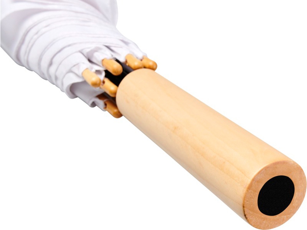 23-дюймовый автоматический зонт Alina из переработанного ПЭТ-пластика, белый-4