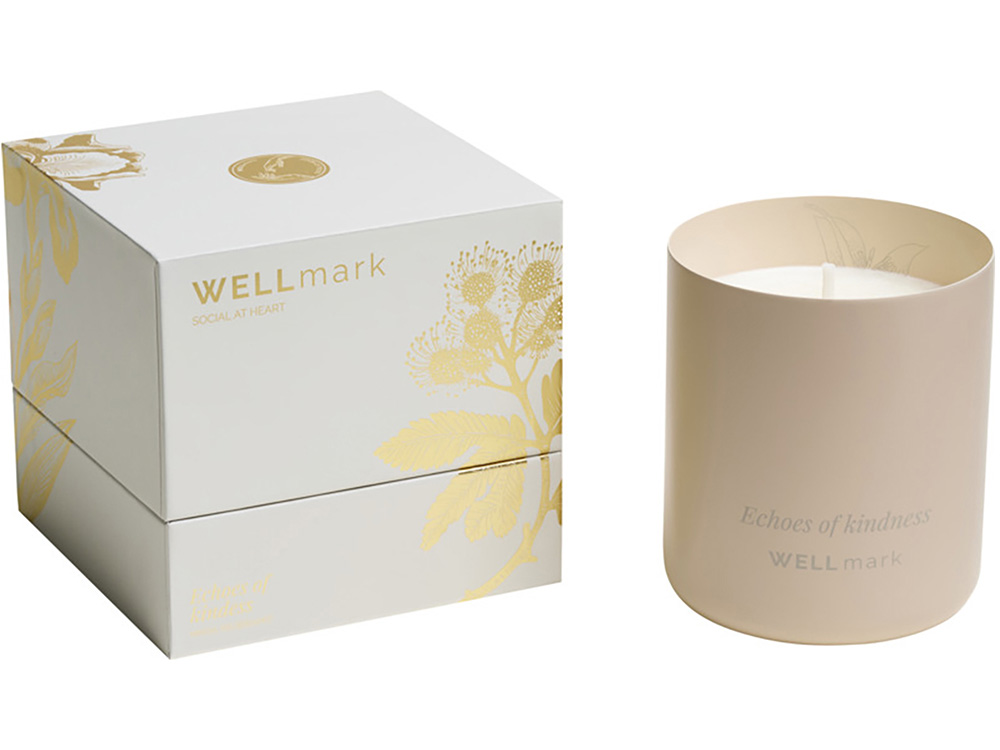 Ароматическая свеча Wellmark Echoes of Kindness- Ecru бежевый-4