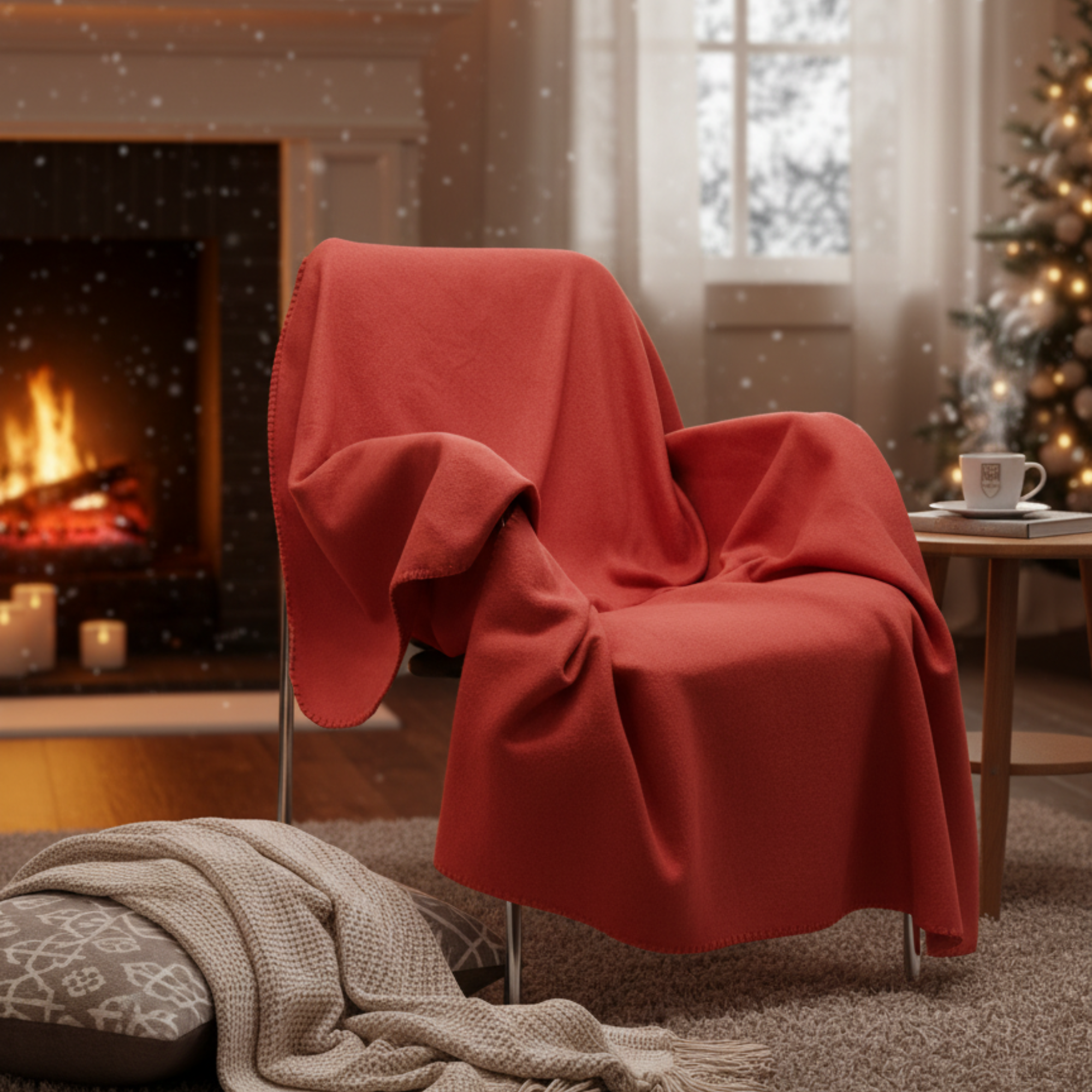 Плед PATIO, Красный-4