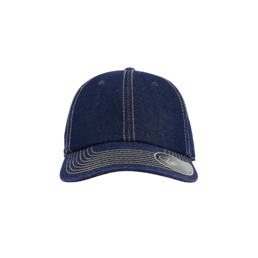 Бейсболка DAD HAT, 6 клиньев, металлическая застежка, джинсовый-4