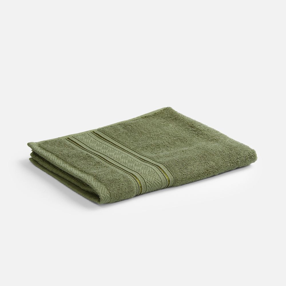 Полотенце махровое Terrychic, среднее, зеленое-1