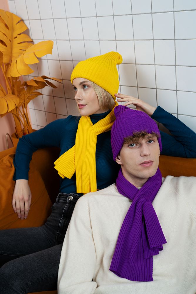 Шарф Yong, желтый-3