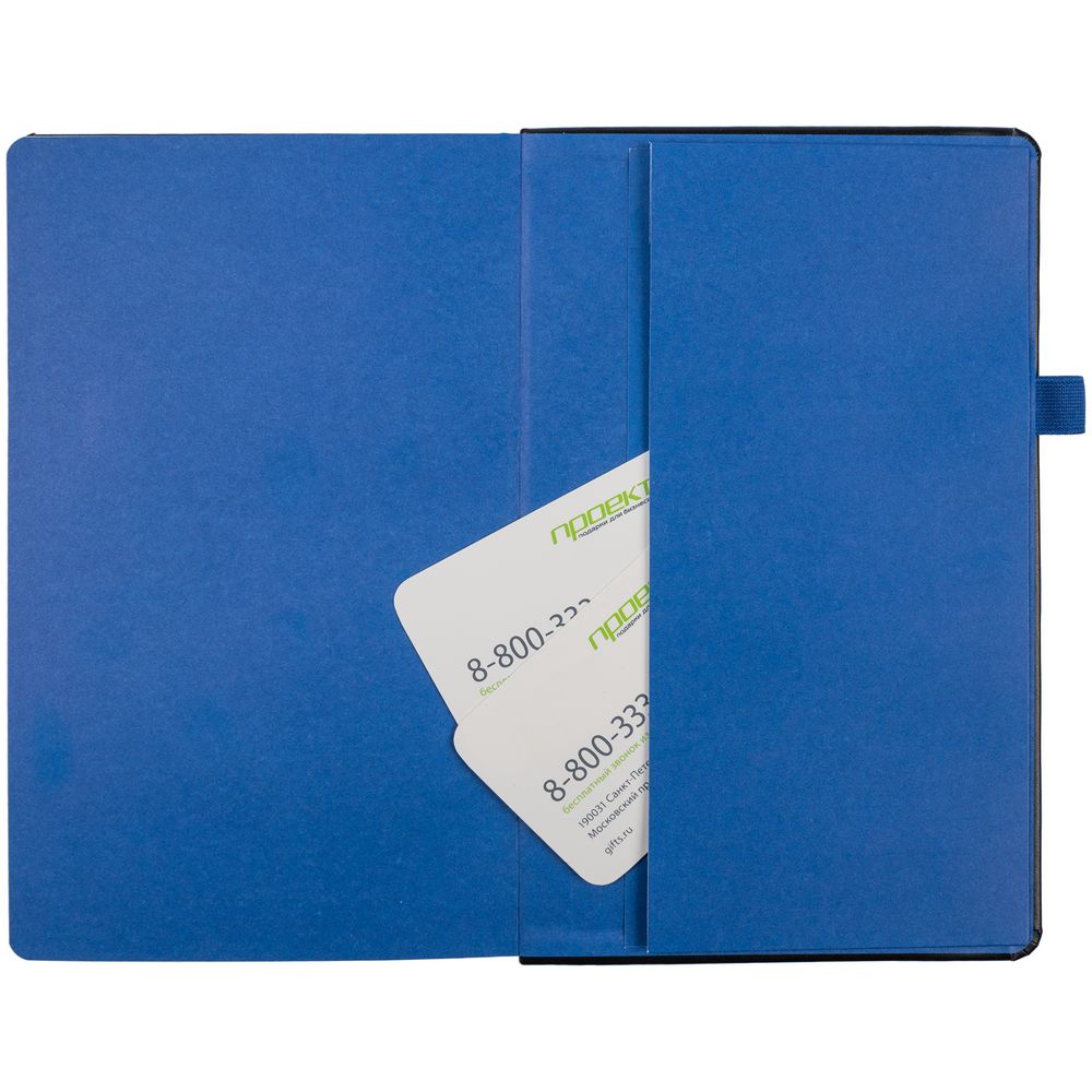 Ежедневник Ton, недатированный, черный с синим-3