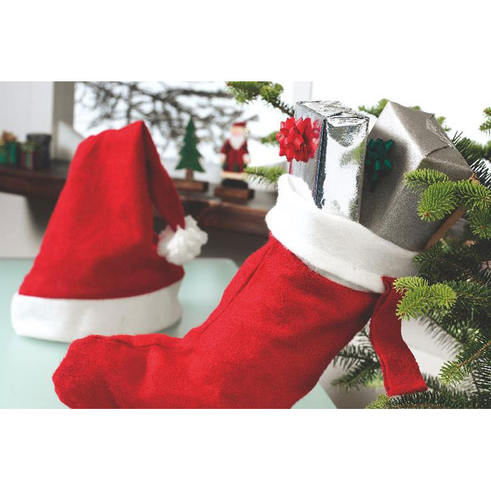 Рождественский колпак, красный-1