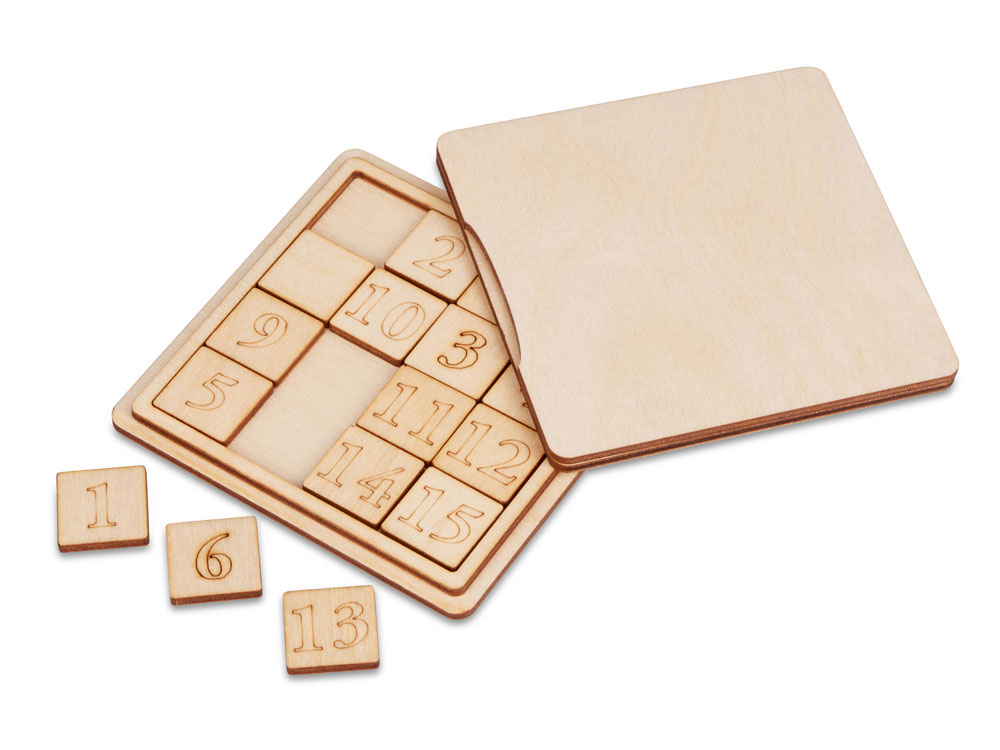 Деревянная головоломка Пятнашки-0