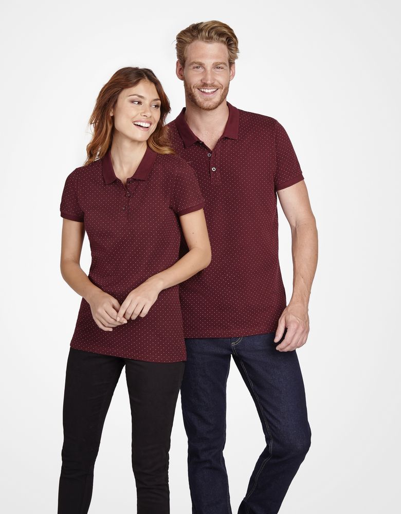 Рубашка поло мужская Brandy Men, темно-синяя с белым-3