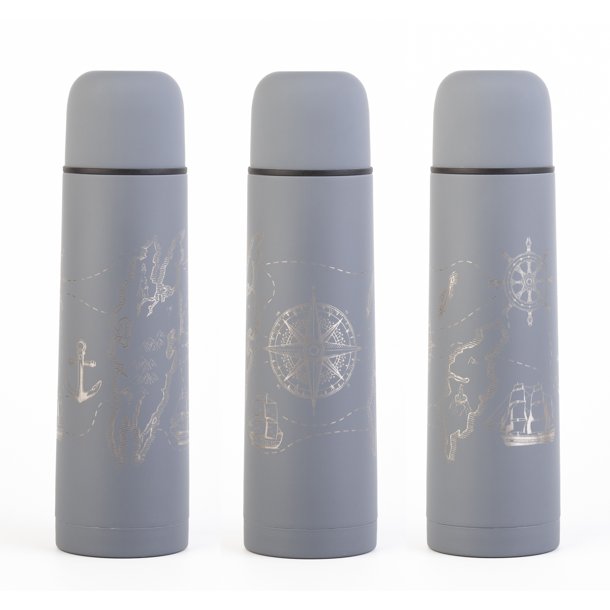 Набор "Гейзер" (термос, 2 кружки), покрытие soft touch-8