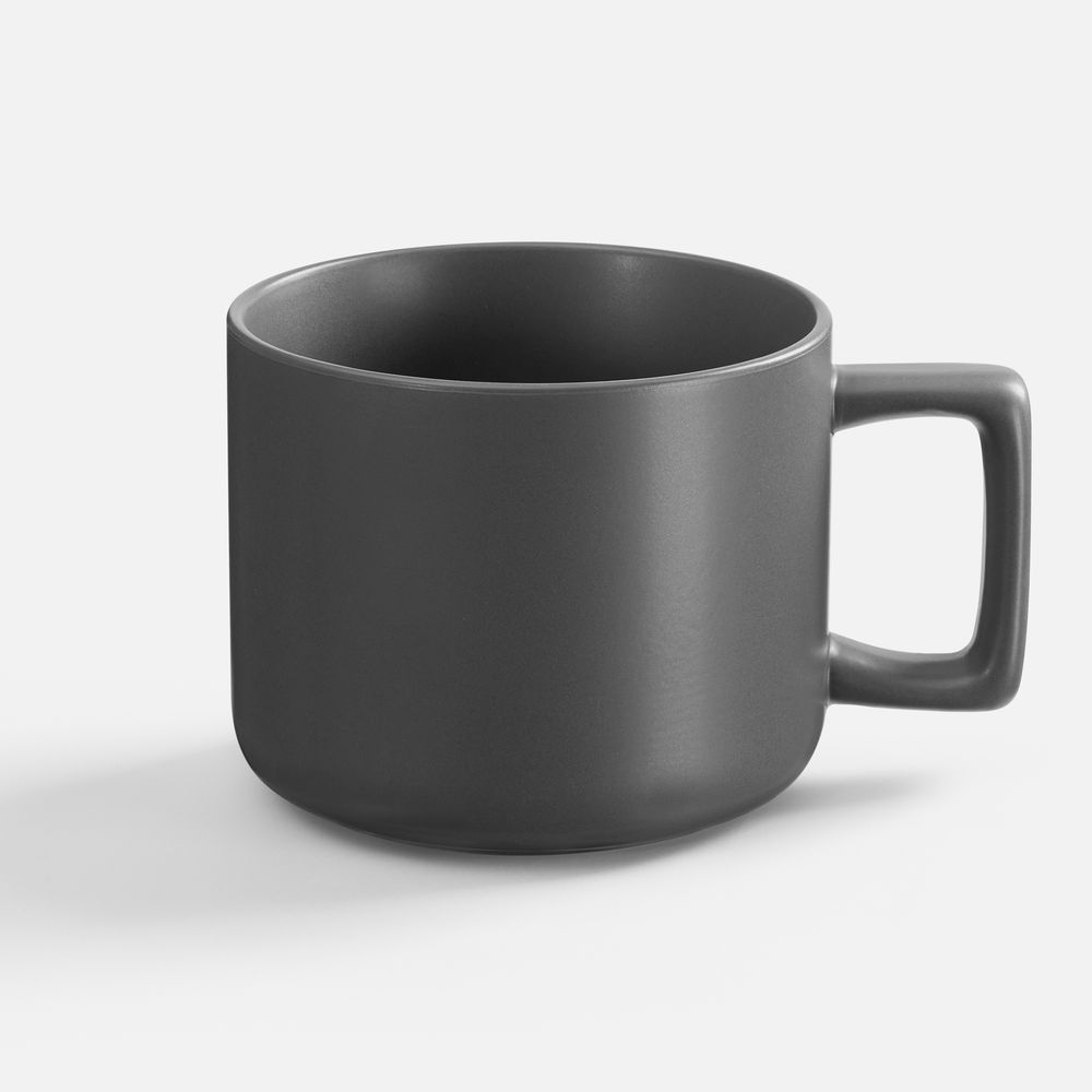 Чашка Jumbo в коробке матовая, темно-серая-2