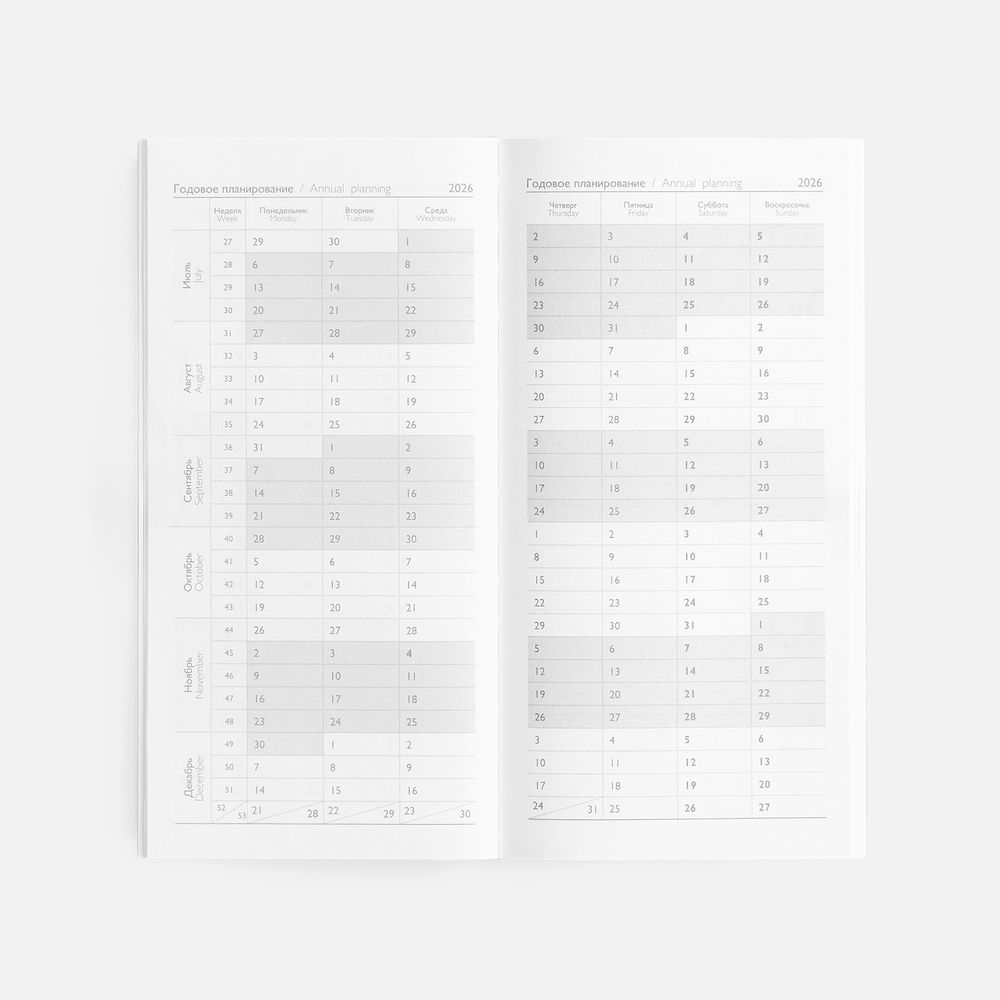 Еженедельник Baza, датированный, синий-4