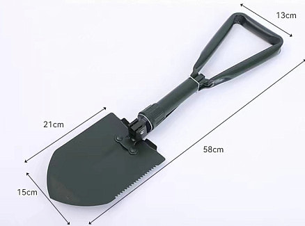 Лопата складная Tools Sheffield в чехле, Чёрный-6