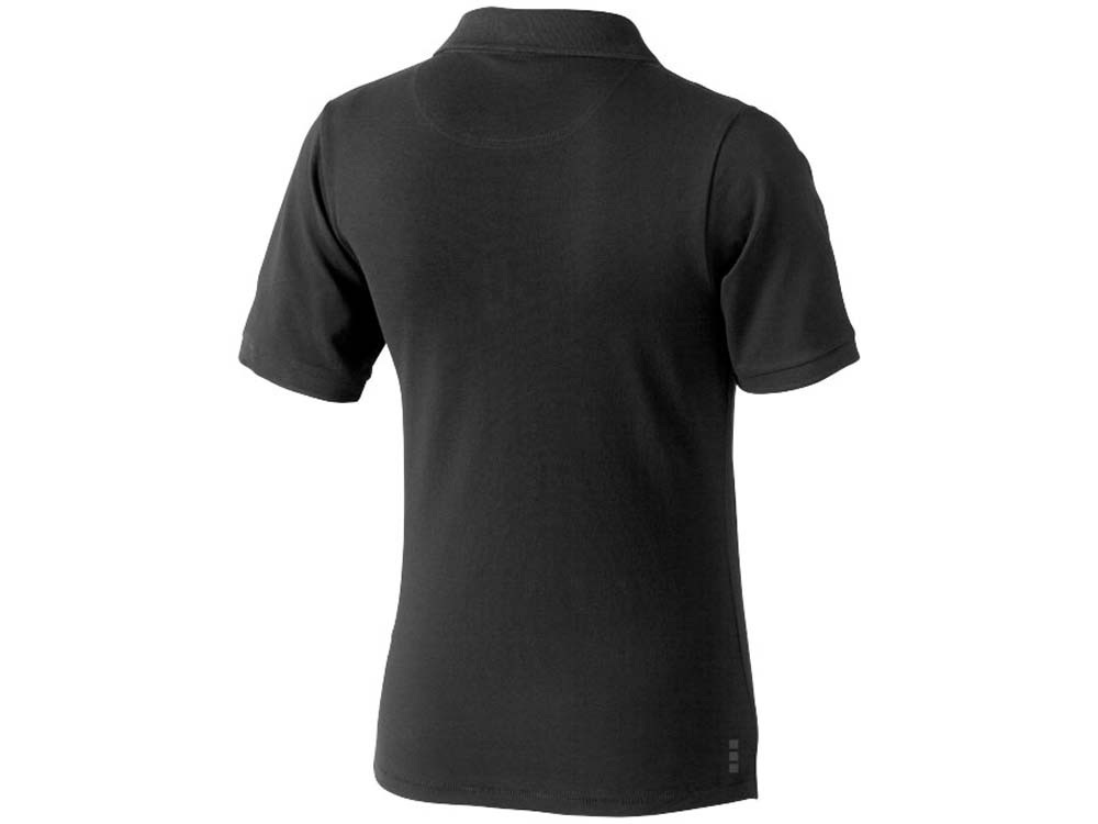 Calgary женская футболка-поло с коротким рукавом, антрацит-2
