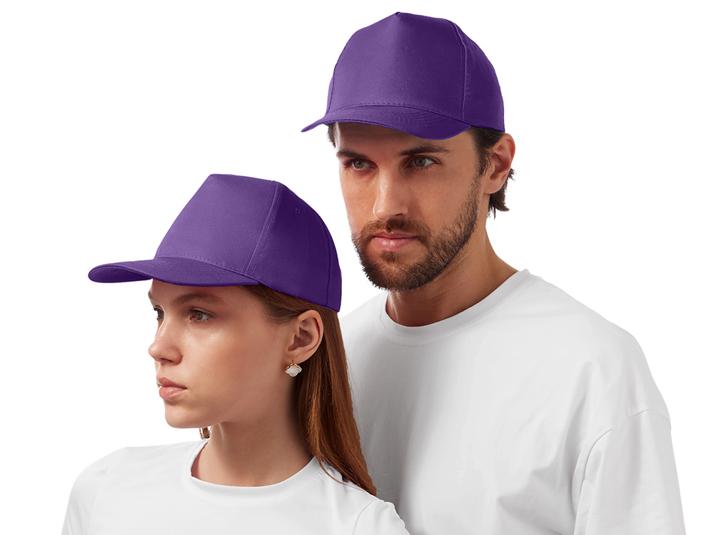 Бейсболка Poly 5-ти панельная 120гр, фиолетовый-0