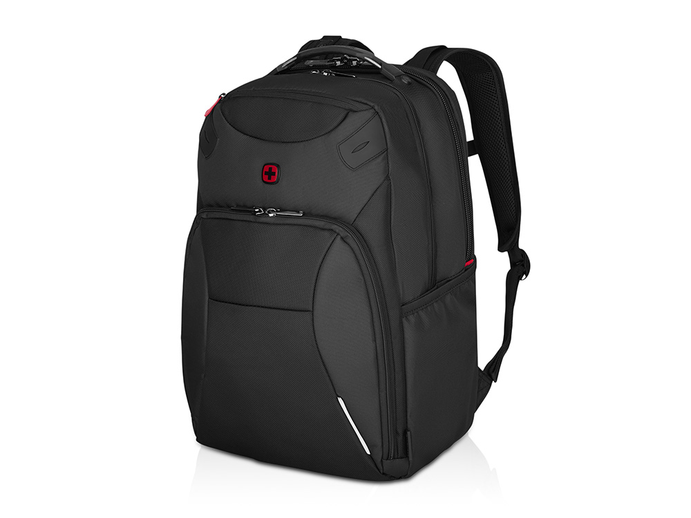 Рюкзак WENGER Cosmic 17, чёрный, переработанный ПЭТ/ПВХ/полиэстер, 34 x 23 x 49 см, 30 л-0