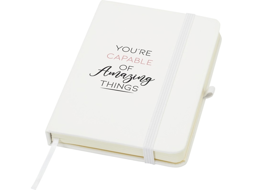 Блокнот Spectrum Plus формата A6 в твердой обложке - Белый-5