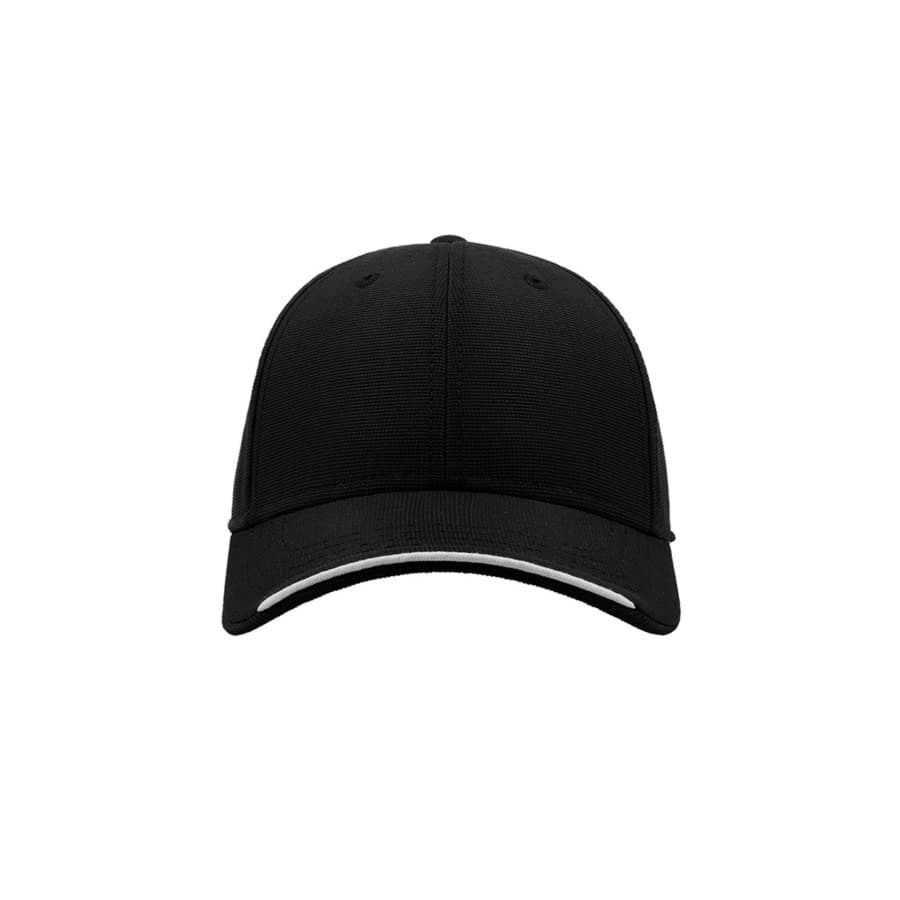 Бейсболка ESTORIL, 6 клиньев, застежка на липучке, черный, белый-5