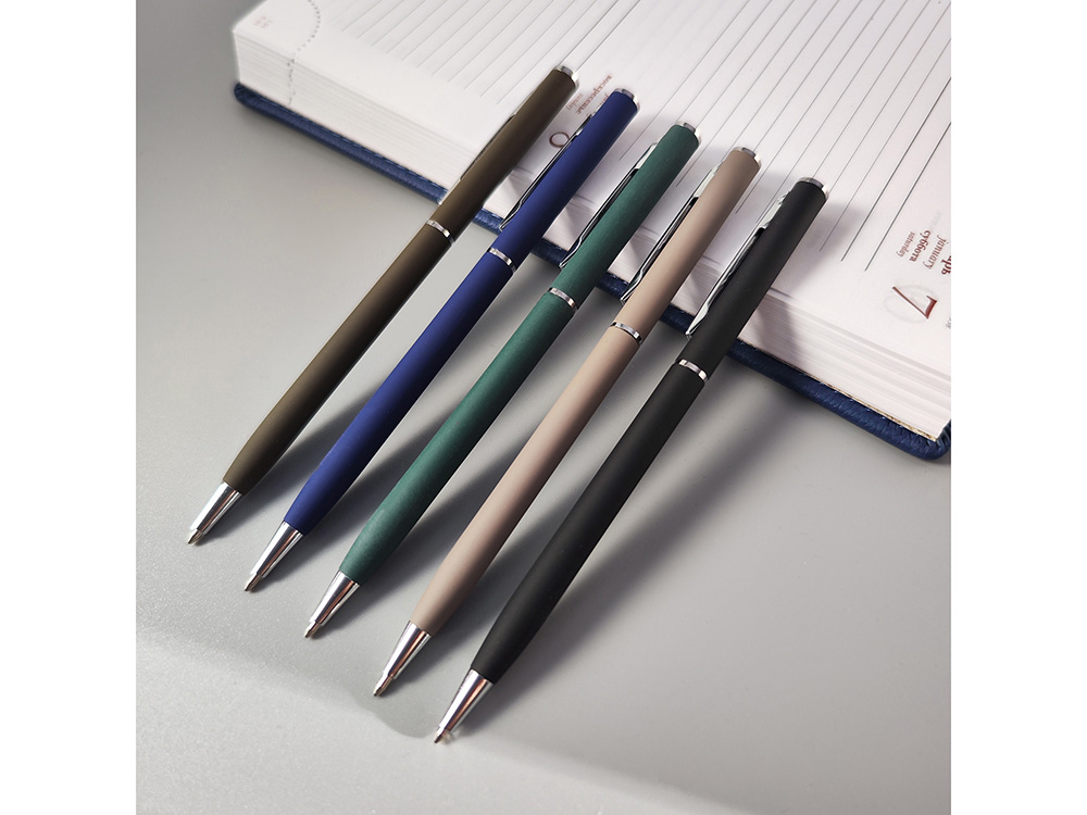 Ручка шариковая автоматическая BrunoVisconti® PALERMO цвет корпуса синий, soft-touch, 0.7 мм-6