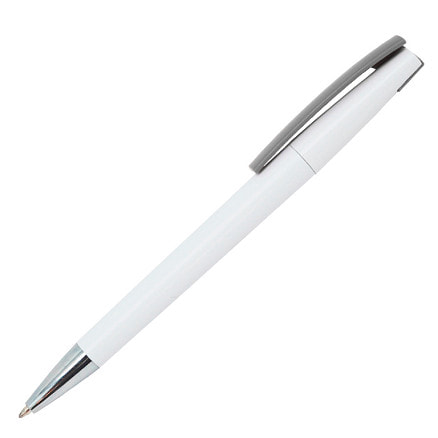 Ручка шариковая, Белый/серебристый-1