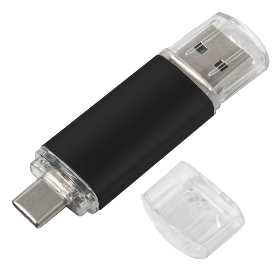 USB flash-карта ASSORTI OTG Type-C (8Гб), черный-2