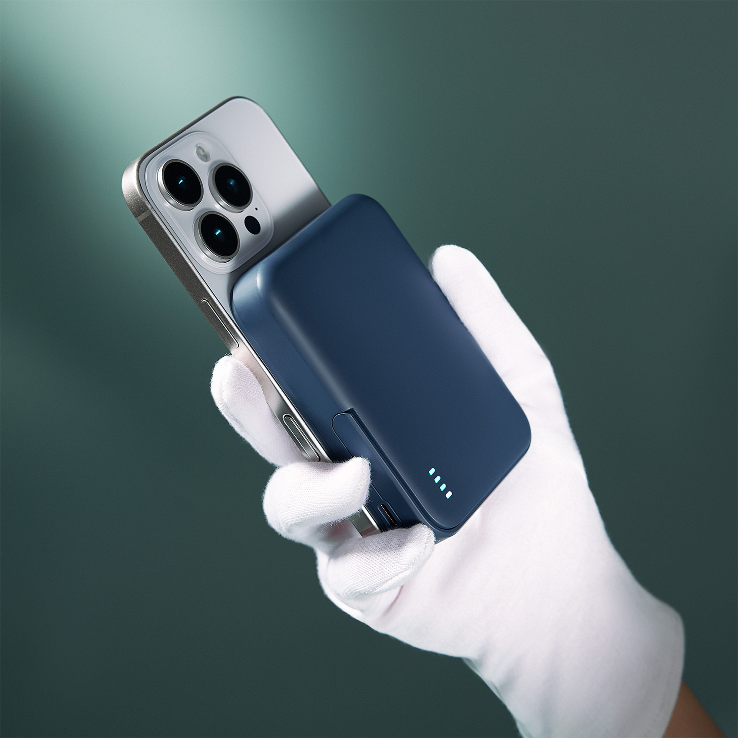 Внешний аккумулятор Юнион PD (Union PD) 10000mAh с функцией беспроводной зарядки 15W, синий-10