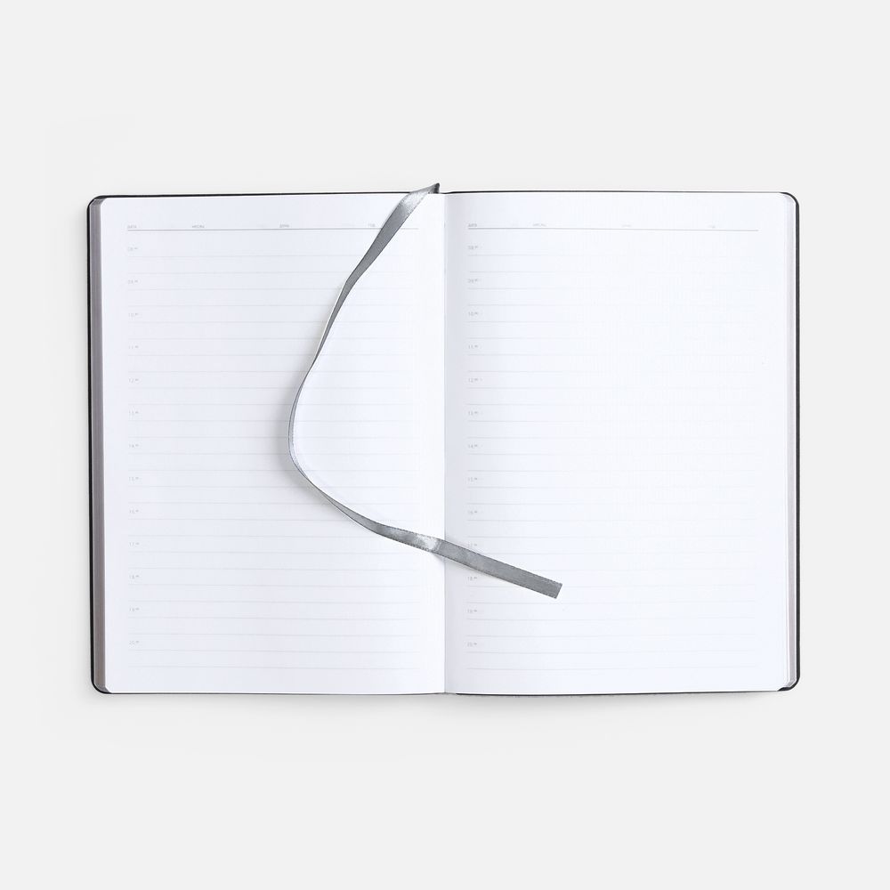 Ежедневник Nebraska Flex, недатированный, ver. 2, серебристый-4