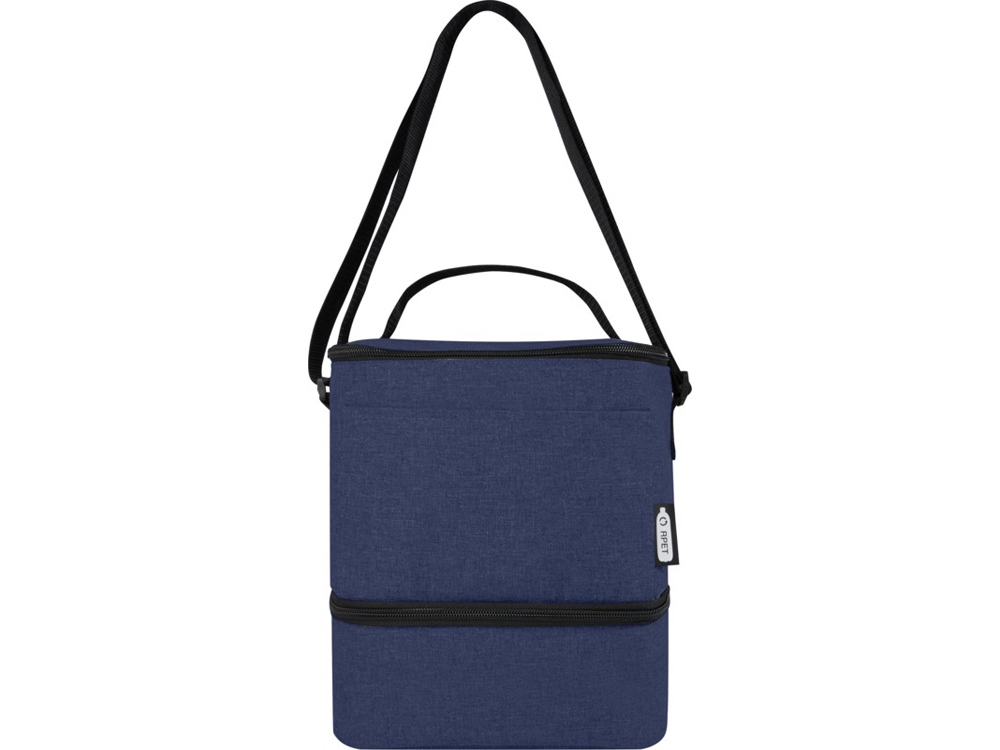 Tundra, сумка-холодильник из переработанного PET-пластика, для обеда, на 9 банок - Heather navy-1