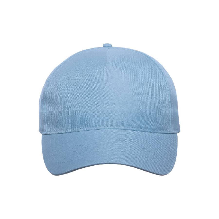Бейсболка RECY FIVE, 5 клиньев, застежка-липучка, голубой-5
