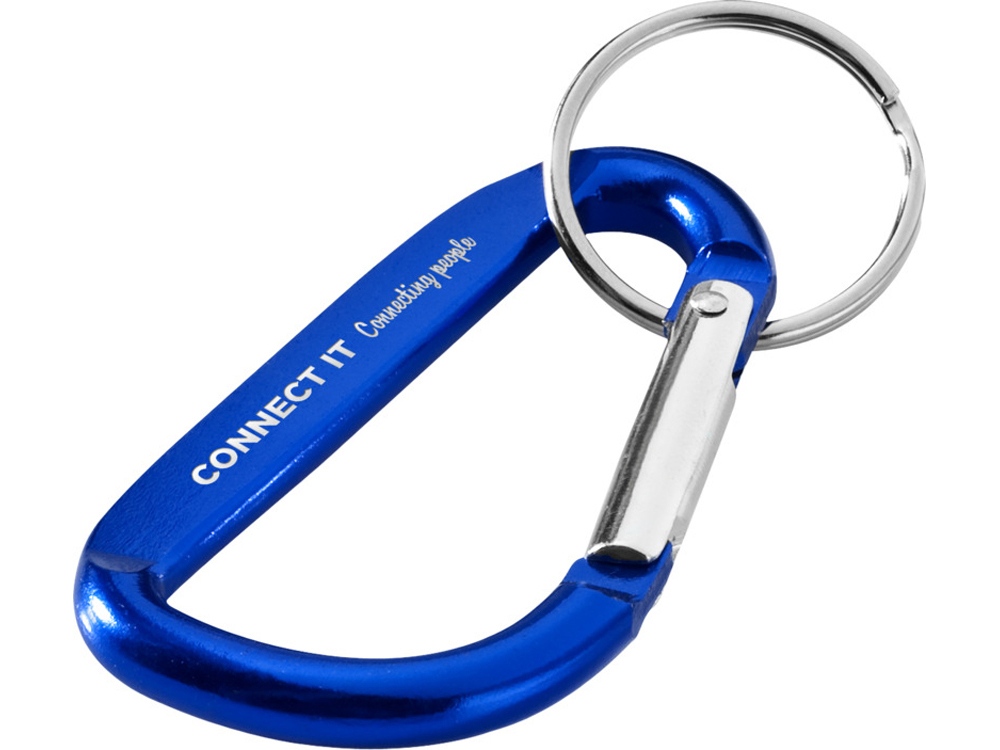Timor брелок с карабином из переработанного алюминия, сертифицированного по стандарту RCS - Ярко-синий-2