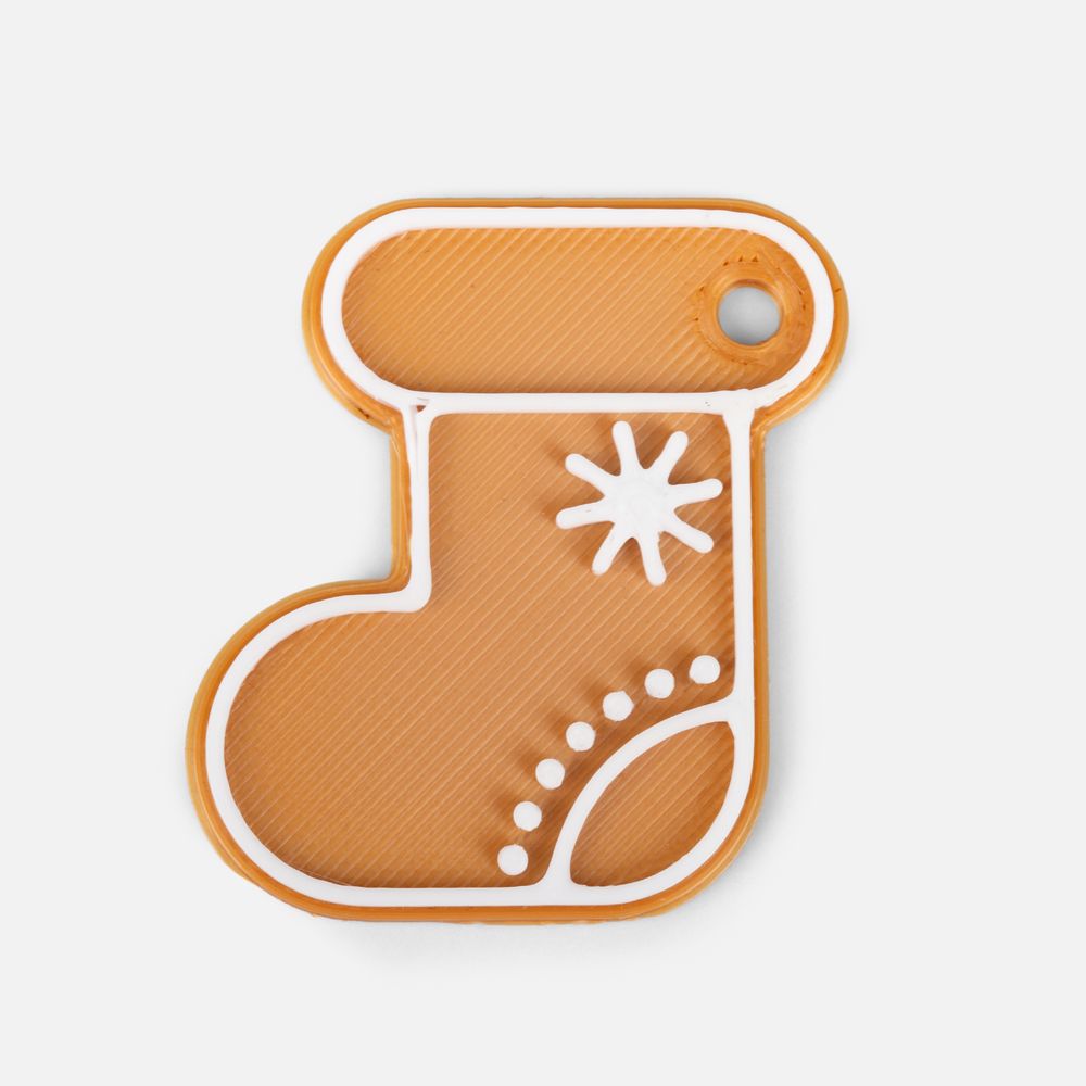 Мини-подвеска «Пряник», 3D-печать на заказ, носочек-1