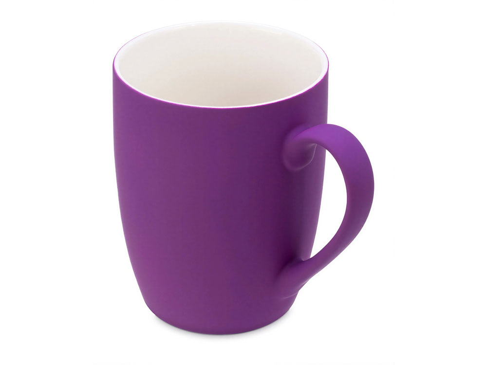 Подарочный набор с блокнотом С2, пластиковой ручкой и кружкой, фиолетовый-6