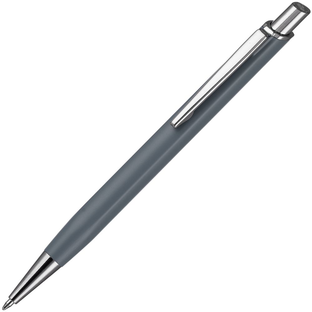 Ручка шариковая Konvent, матовая, серая-1