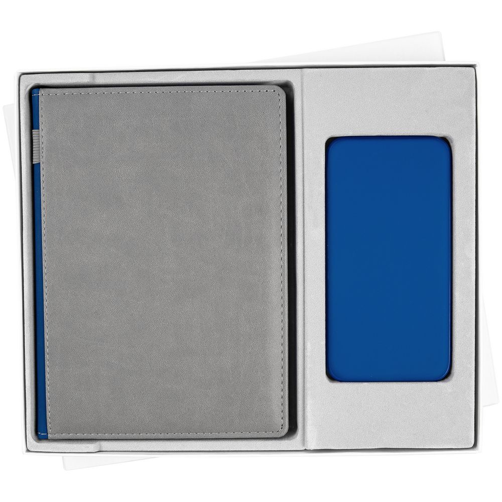 Коробка Overlap с ложементом под ежедневник и аккумулятор, ver.2, белая-1