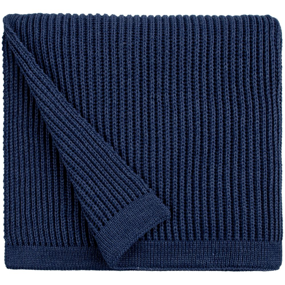 Плед Shirr, темно-синий (сапфир)-2