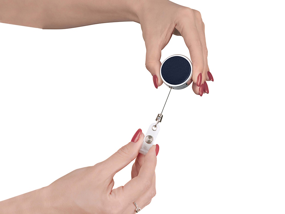 Ретрактор металлический Favor, темно-синий-1