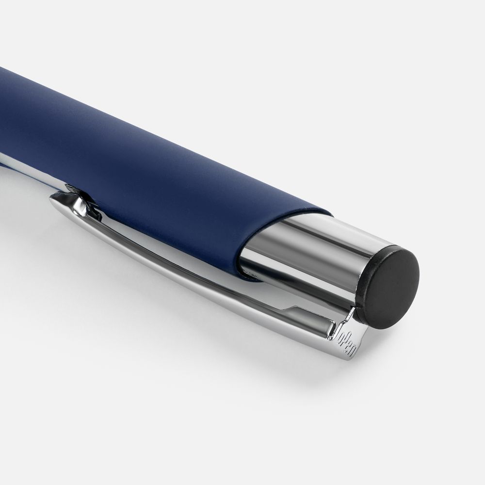 Ручка шариковая Keskus Soft Touch, темно-синяя-2