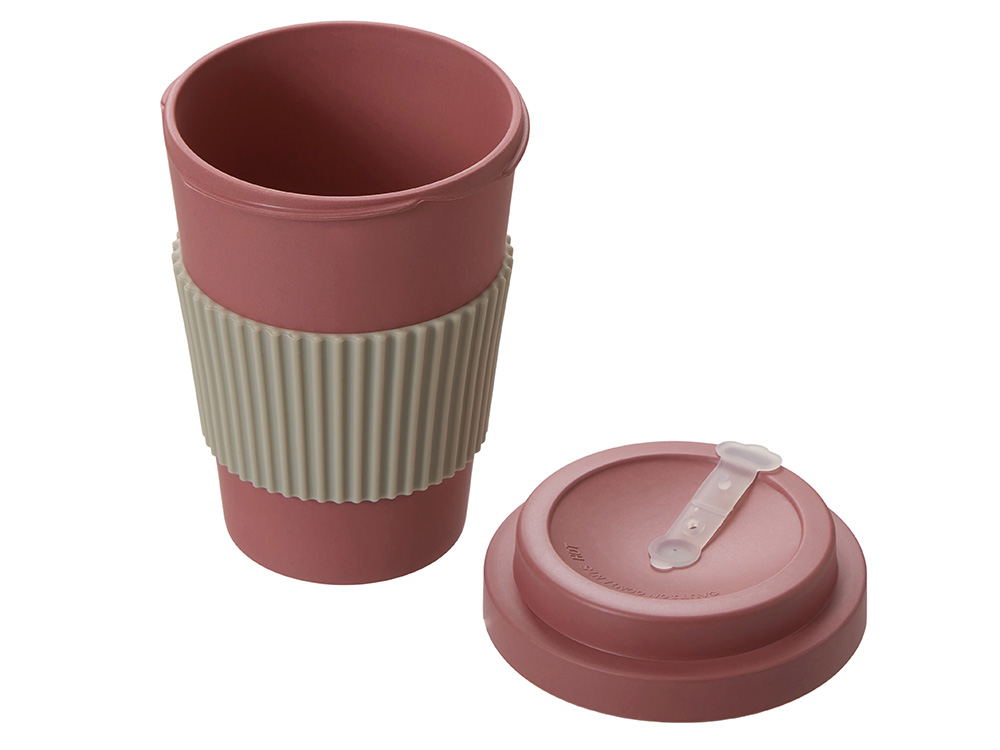 Термокружка Muffin из натуральных волокон, пыльно-розовый-1