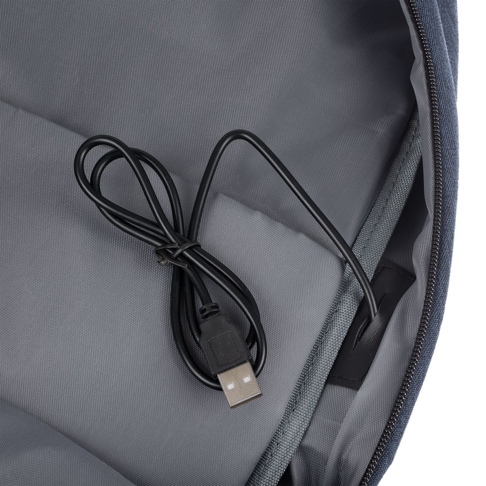 Рюкзак для ноутбука Conttori, синий меланж-5